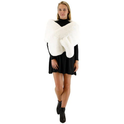 MINK FUR SHAWL WIDE P3735 (3PC)