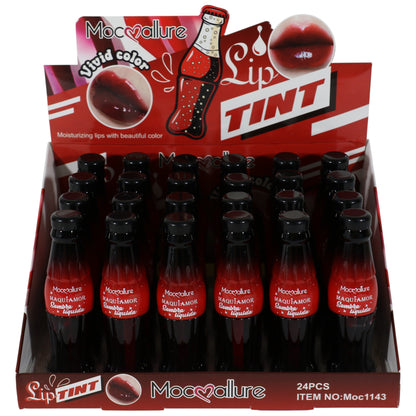Moc Allure Maquiamor Vivid Color Lip Tint Soda Bottle LC1143 (24PC)