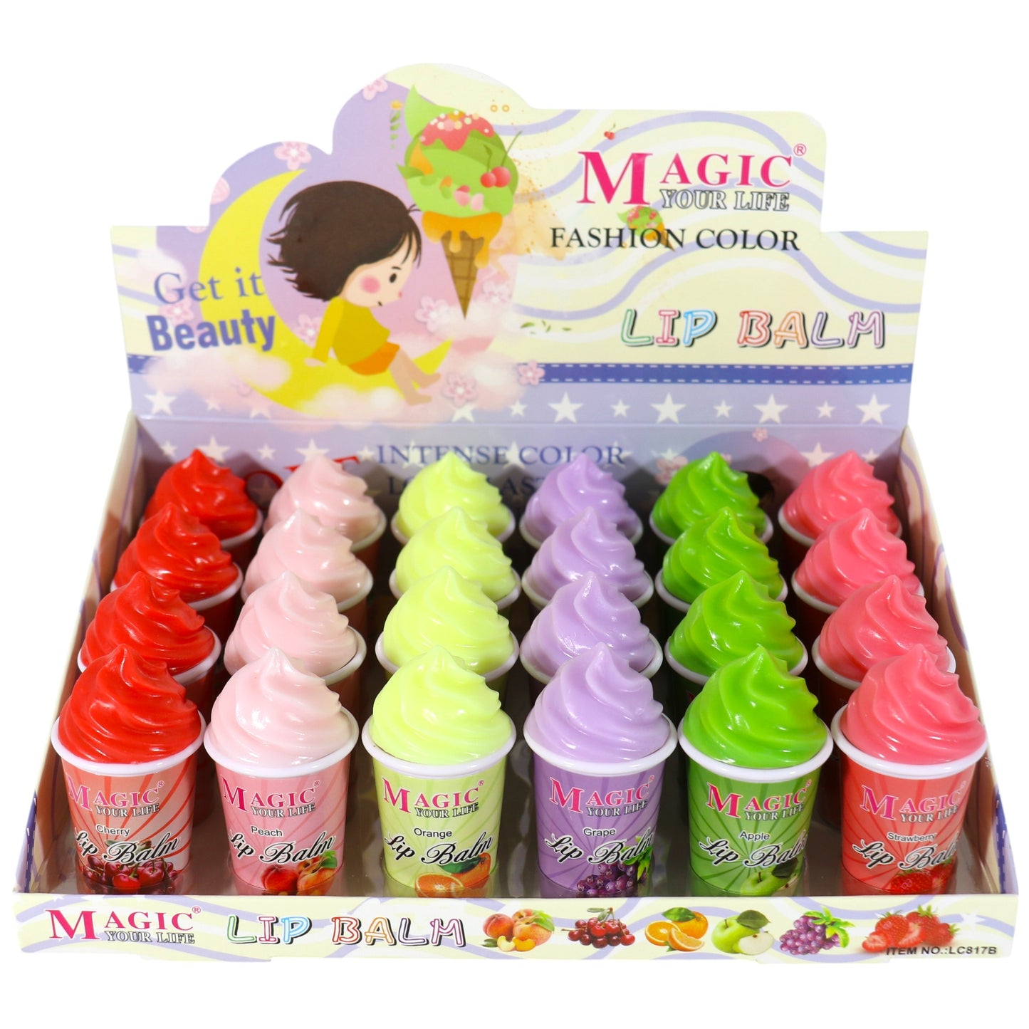 Smoothie Lip Balm LB817B-C (24PC)