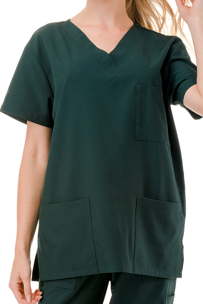 WOMEN'S SCRUBS MEDICAL NURSING UNIFORM SET UN0147HG (MIN 2 SET)