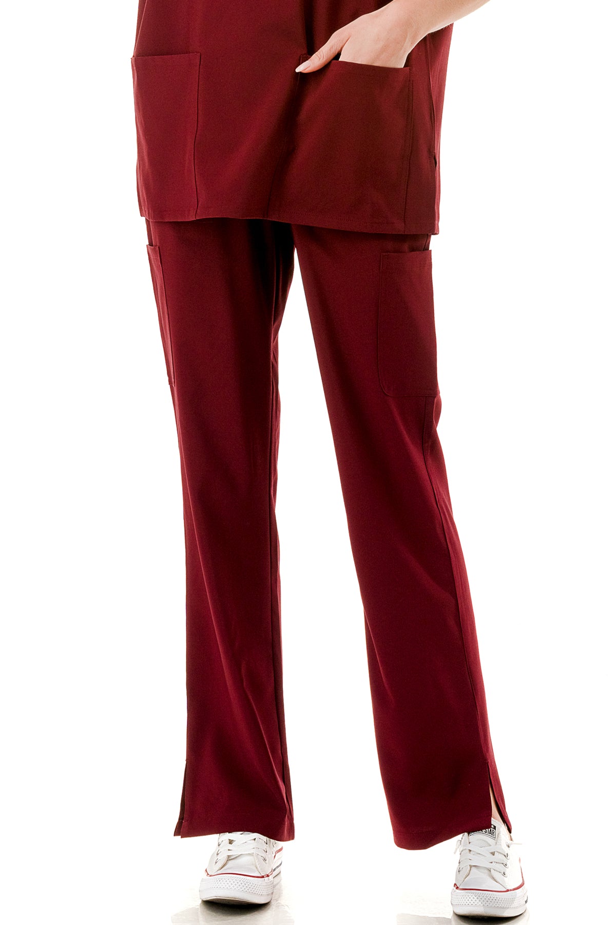 WOMEN'S SCRUBS MEDICAL NURSING UNIFORM SET UN0147BU (MIN 2 SET)