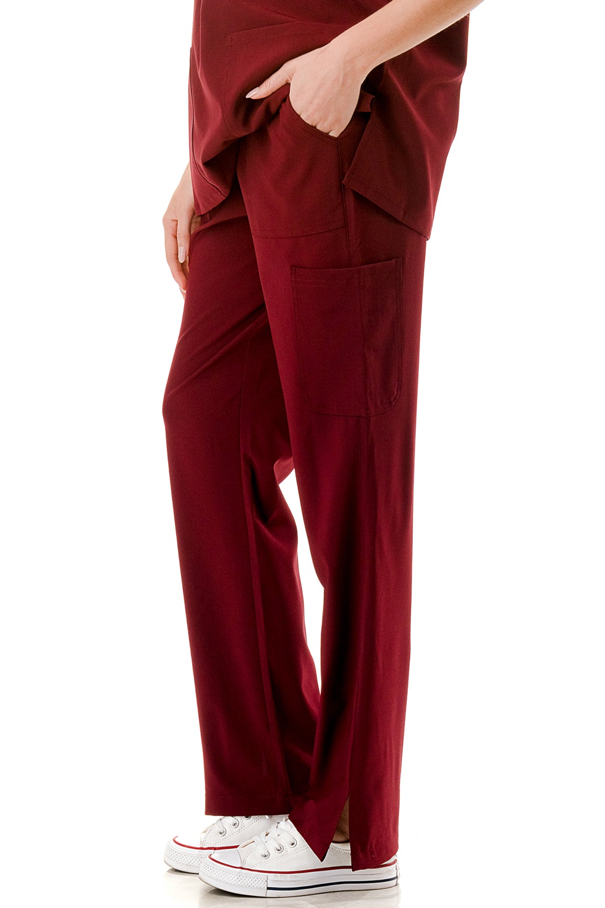 WOMEN'S SCRUBS MEDICAL NURSING UNIFORM SET UN0147BU (MIN 2 SET)