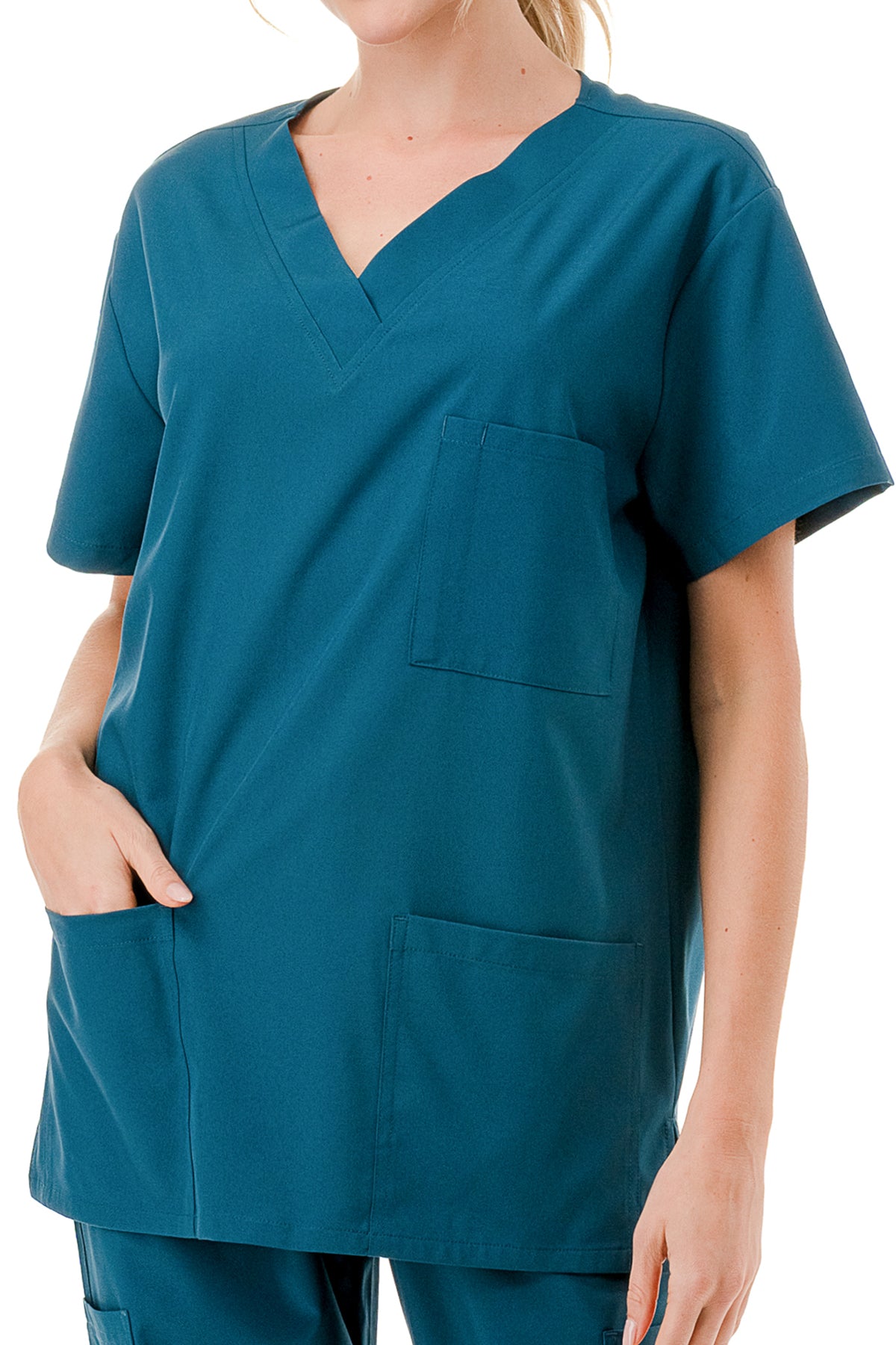 WOMEN'S SCRUBS MEDICAL NURSING UNIFORM SET UN0147TL (MIN 2 SET)