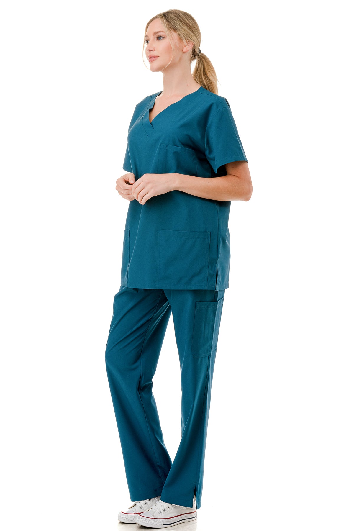 WOMEN'S SCRUBS MEDICAL NURSING UNIFORM SET UN0147TL (MIN 2 SET)
