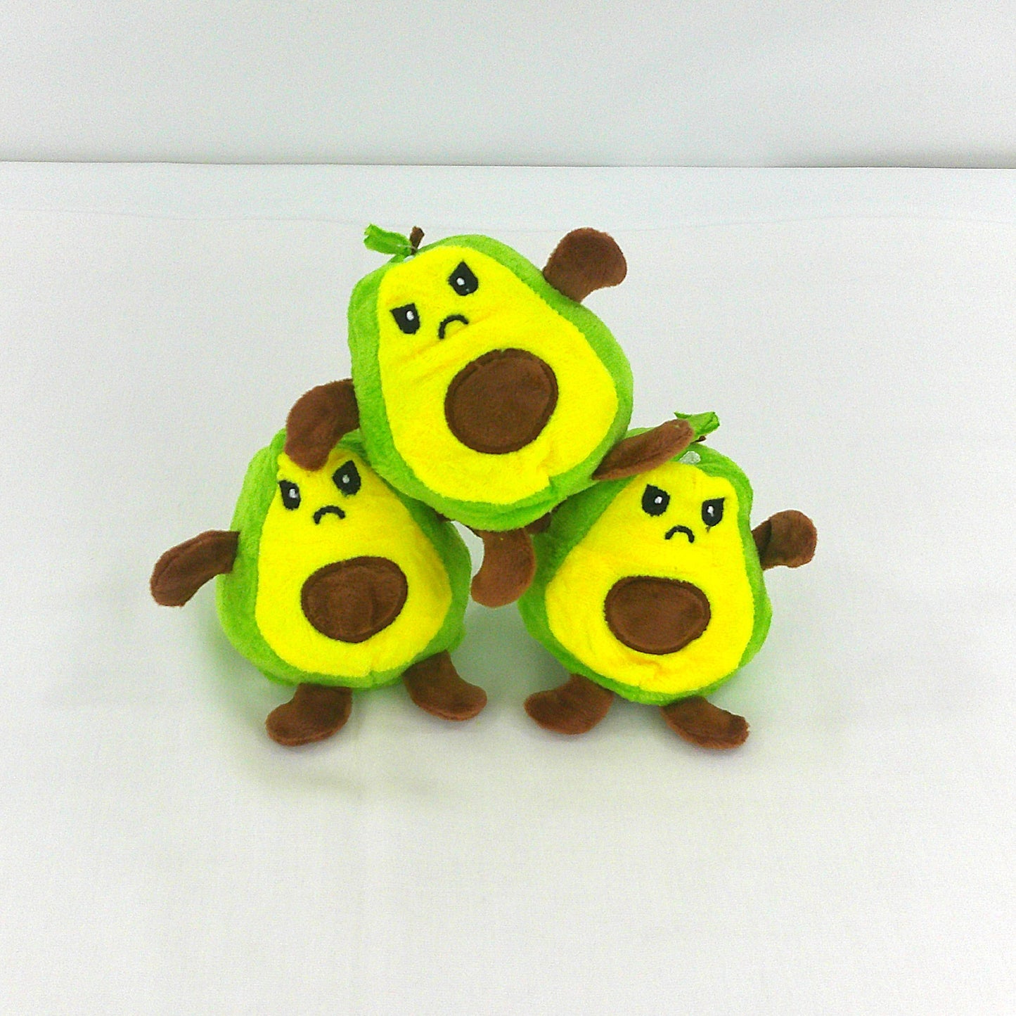 Smile & Angry Reversible Avocado Plush Key Chain KC427-53 (12PC)
