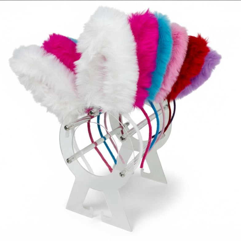 Led Big Bunny Ear Light up Fur Headband JH5828-5 (12PC)
