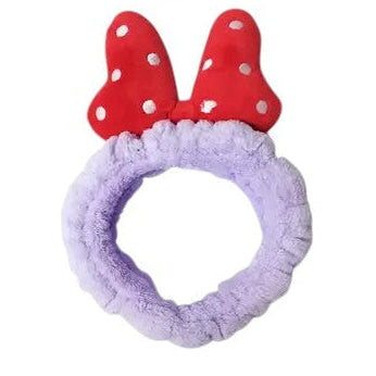 Cute Dot Ribbon Spa Headwrap HW3702-36. (12PC)