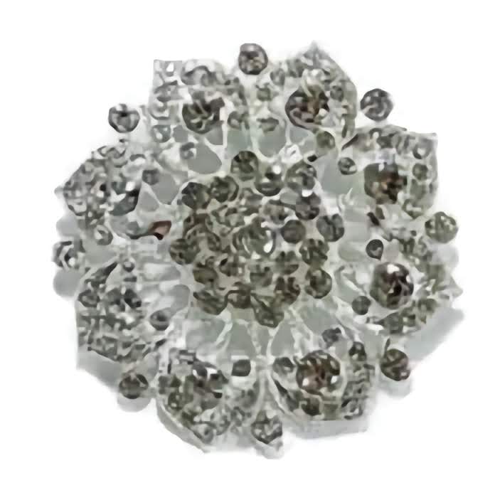 Rhinestone Flower Brooch BC0427-6 (12PC)
