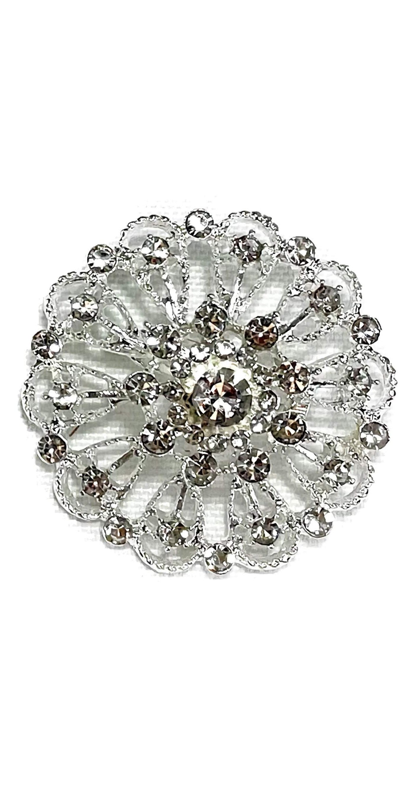 Rhinestone Flower Brooch Bc0427-15 (12pc)