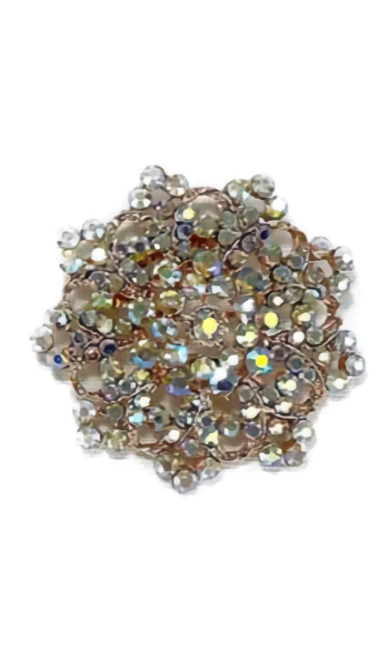 Rhinestone Flower Brooch Bc0427-9 (12pc)