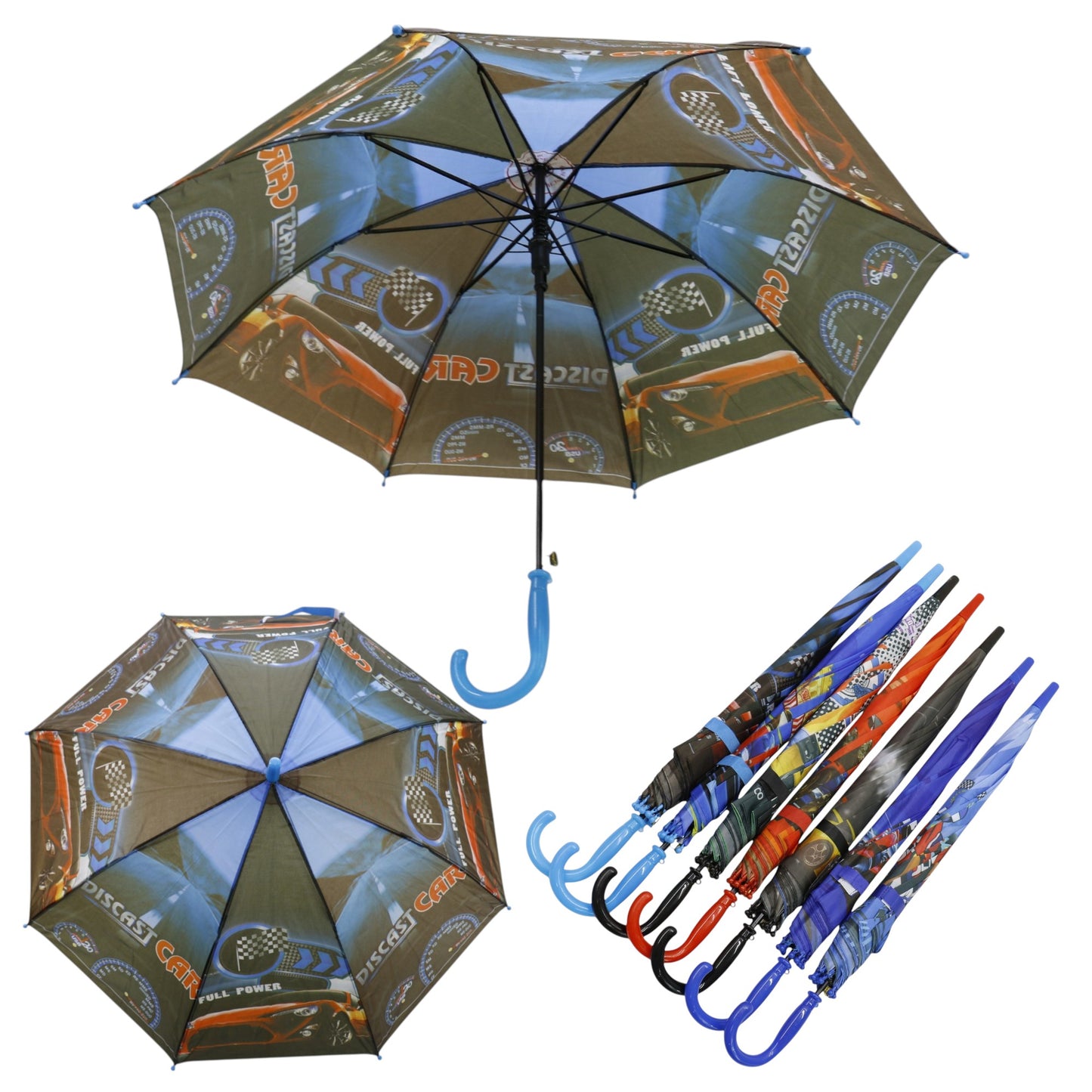 Kids Racing Car Auto Open Fold Umbrella UM3263 (12pc)