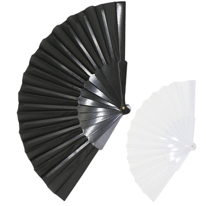 Solid Color Hand Held Folding Fan JF6323-1 (12PC)