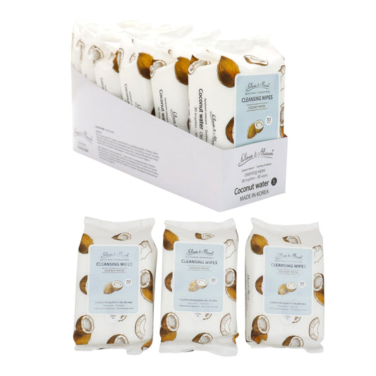 Coconut Water Cleansing Makeup Remover Wipes MIT001 (6PK)