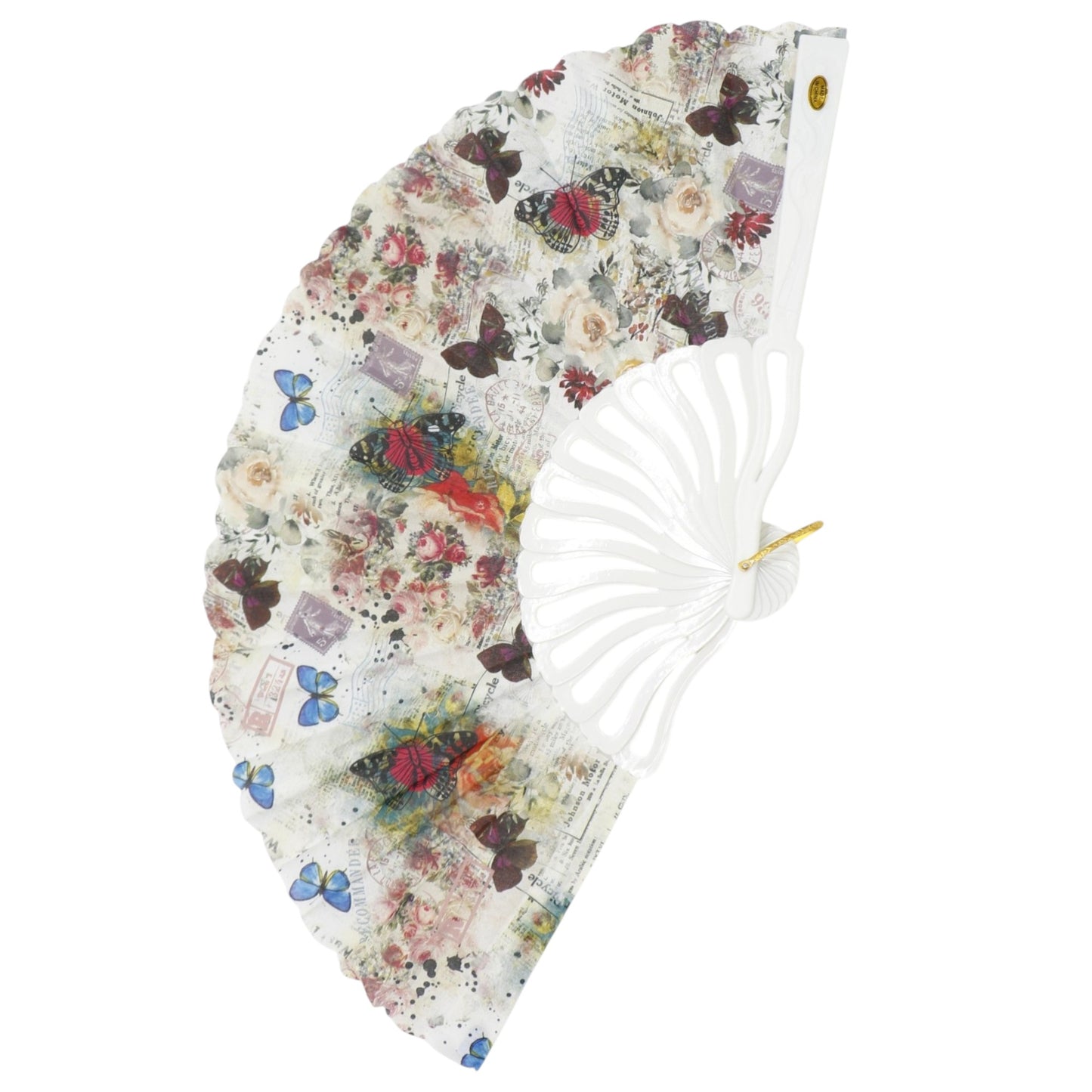 Butterfly Souvenir HandHeld Folding Fan FN0447 (12PC)
