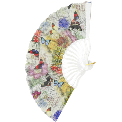 Butterfly Souvenir HandHeld Folding Fan FN0447 (12PC)