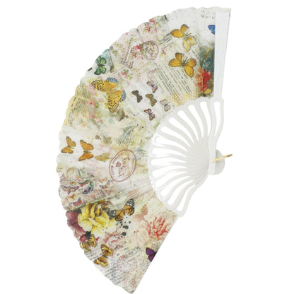 Butterfly Souvenir HandHeld Folding Fan FN0447 (12PC)