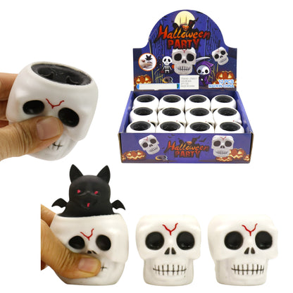Halloween Skull Squishy Toy JT6803-7 (12PC)