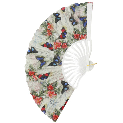 Butterfly Souvenir HandHeld Folding Fan FN0447 (12PC)