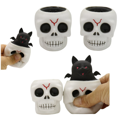 Halloween Skull Squishy Toy JT6803-7 (12PC)