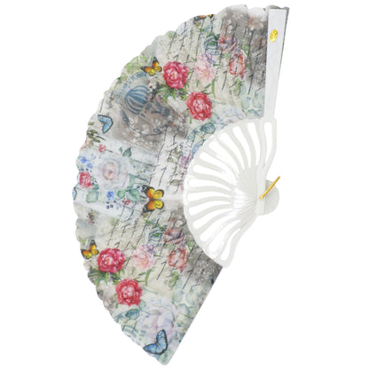 Butterfly Souvenir HandHeld Folding Fan FN0447 (12PC)
