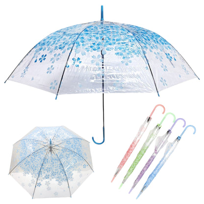 Cherry Blossom Transparent Clear Umbrella UM1109-2! (12PC)