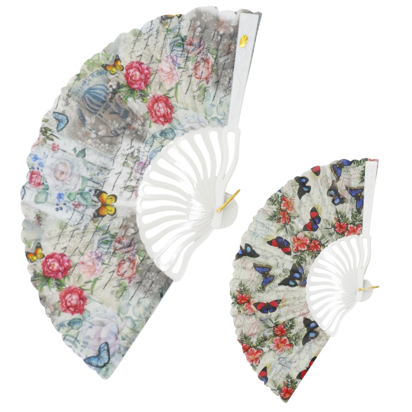Butterfly Souvenir HandHeld Folding Fan FN0447 (12PC)