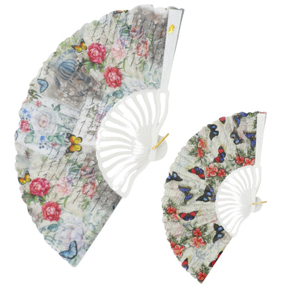 Butterfly Souvenir HandHeld Folding Fan FN0447 (12PC)