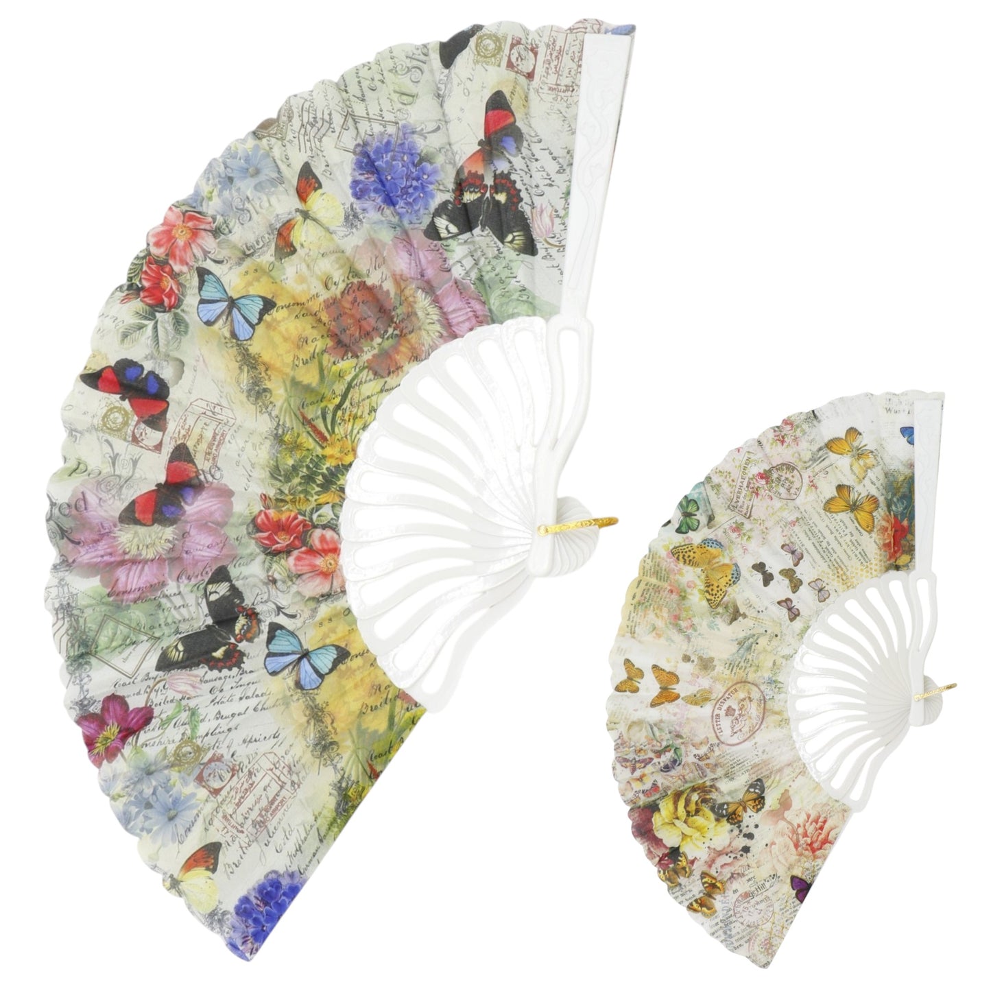 Butterfly Souvenir HandHeld Folding Fan FN0447 (12PC)