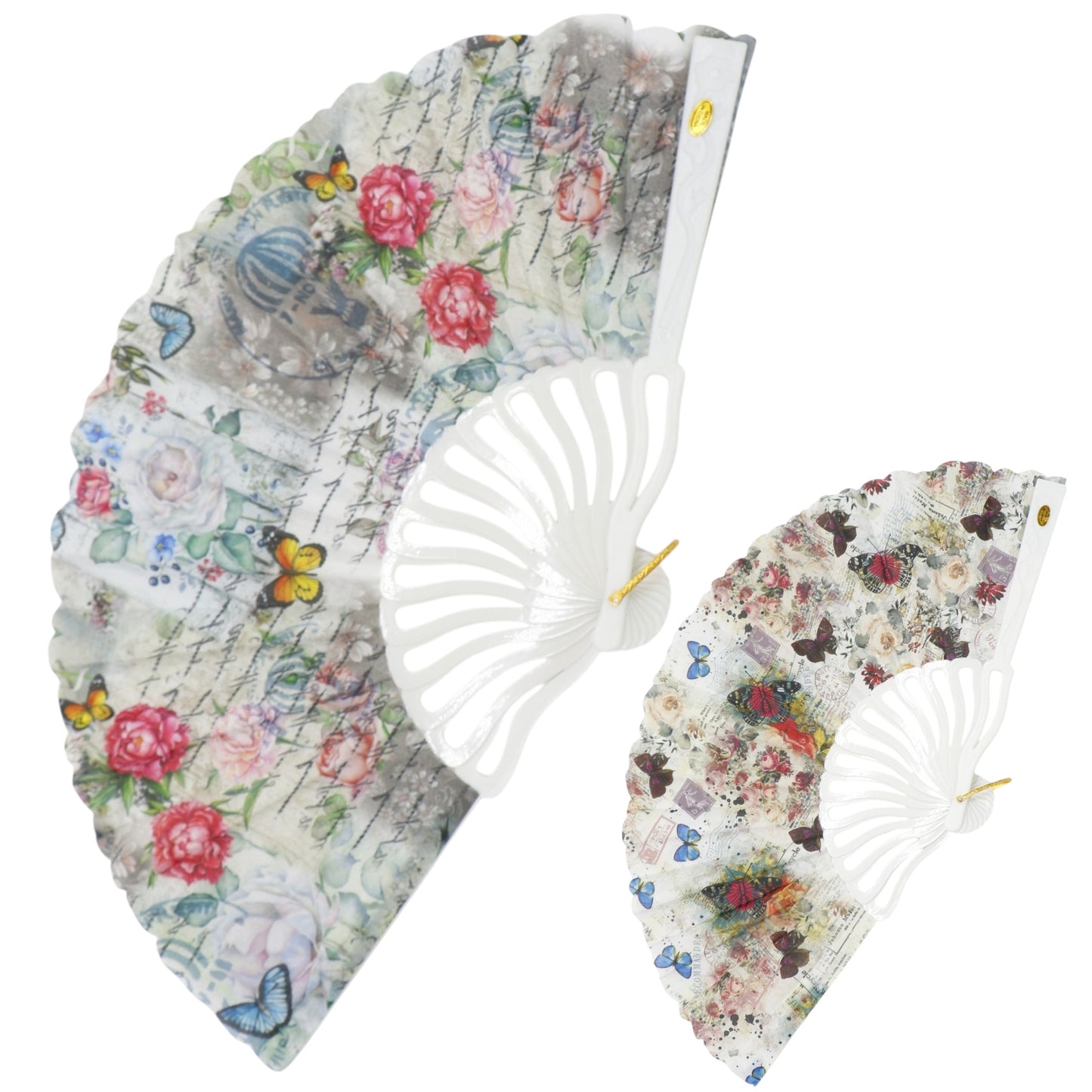 Butterfly Souvenir HandHeld Folding Fan FN0447 (12PC)