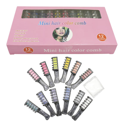 Temporary Hair Color Chalk Comb DM4127-5 (12PC)