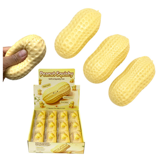 Crunchy Peanut Bead Slime Filled TPR Squishy Inside Toy JT6918-1 (12PC)