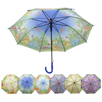Kids Dinosaur Land Auto Open Fold Umbrella UM3632 (12pc)