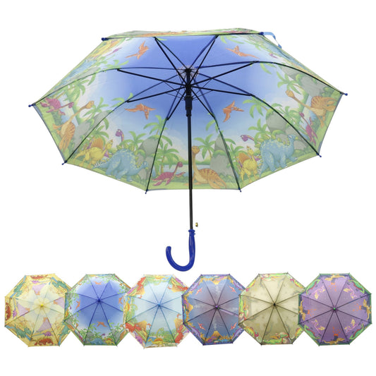 Kids Dinosaur Land Auto Open Fold Umbrella UM3632 (12pc)