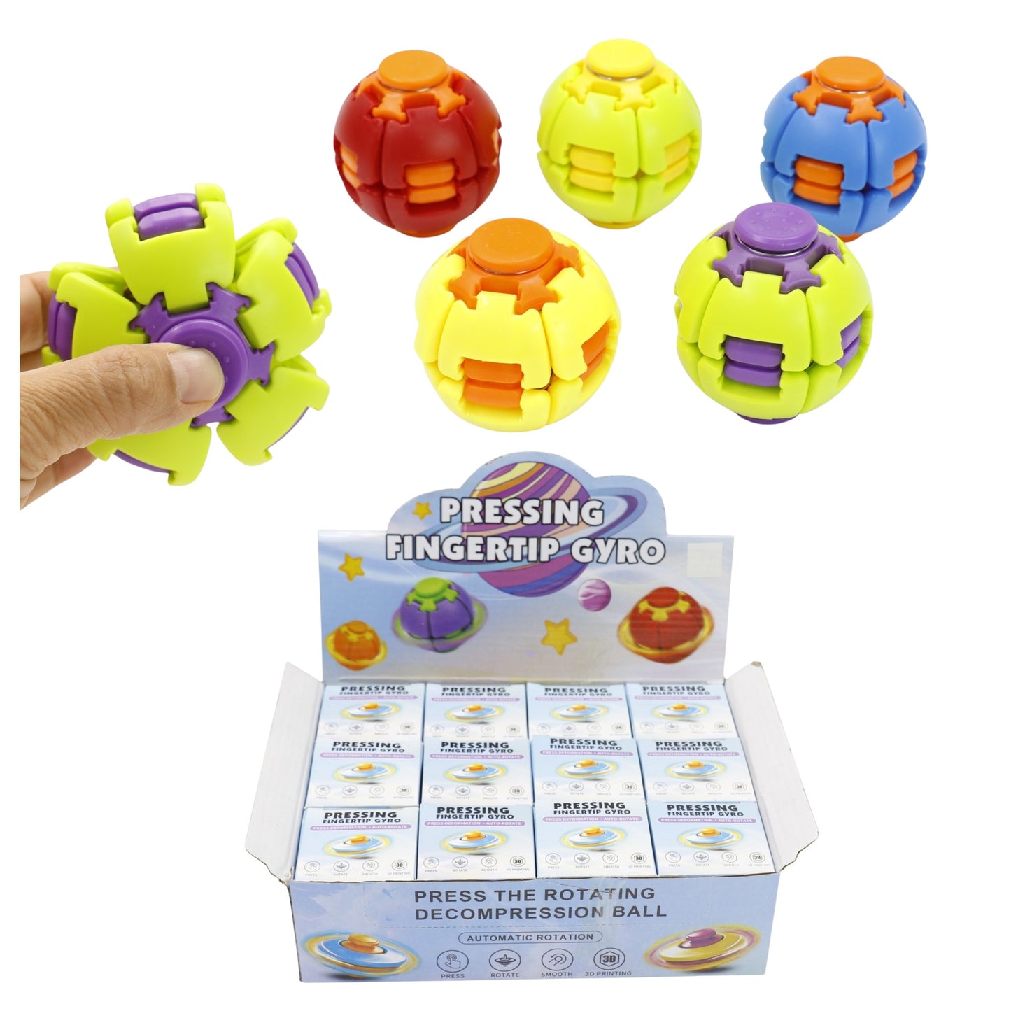 3D Printing Fingertip Rotating Ball SS6711-5 (12PC)