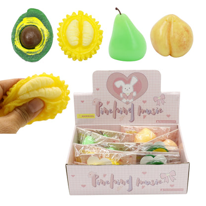 Silicon Fruit Squishy Toy JT6518-1 (12PC)