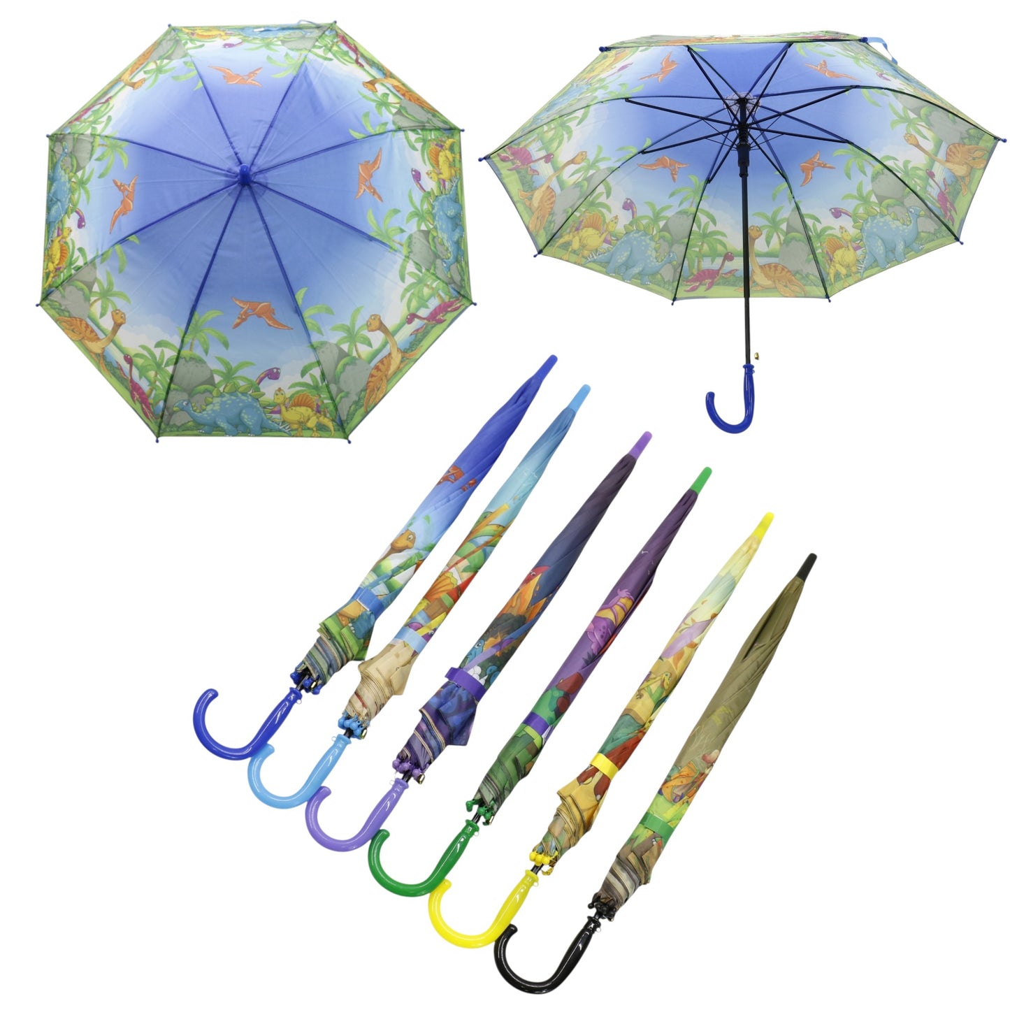 Kids Dinosaur Land Auto Open Fold Umbrella UM3632 (12pc)