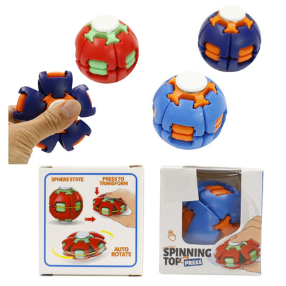 Press to Spin Fidget Spinner HelixCore Rotating Stress Ball Fidget Toy JT6723-2  (12PC)