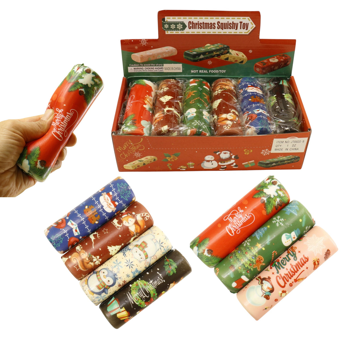 Christmas Squishy Toy JT6820-9 (12PC)