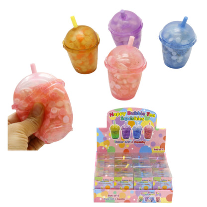 Crackling Crunchy Bubble Tea Squishy Toy TR6819-2 (12PC)