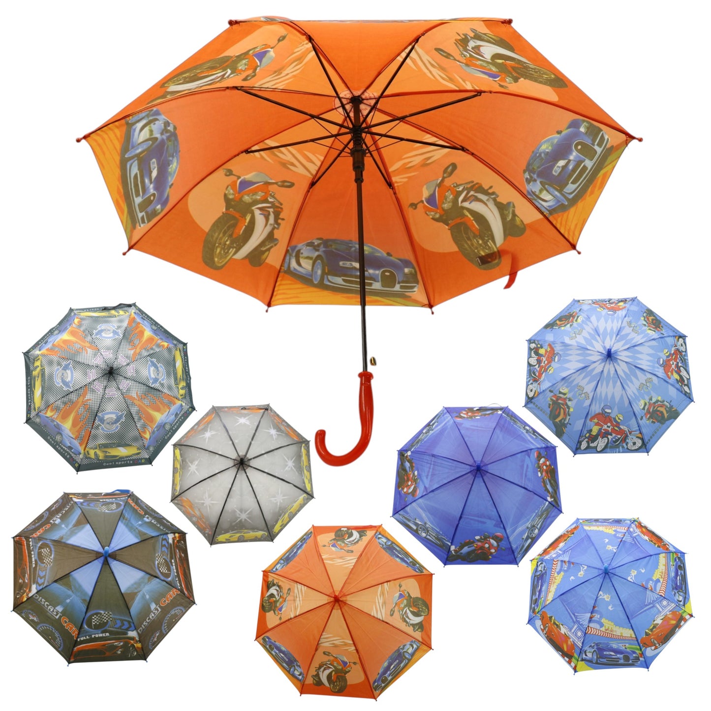 Kids Racing Car Auto Open Fold Umbrella UM3263 (12pc)