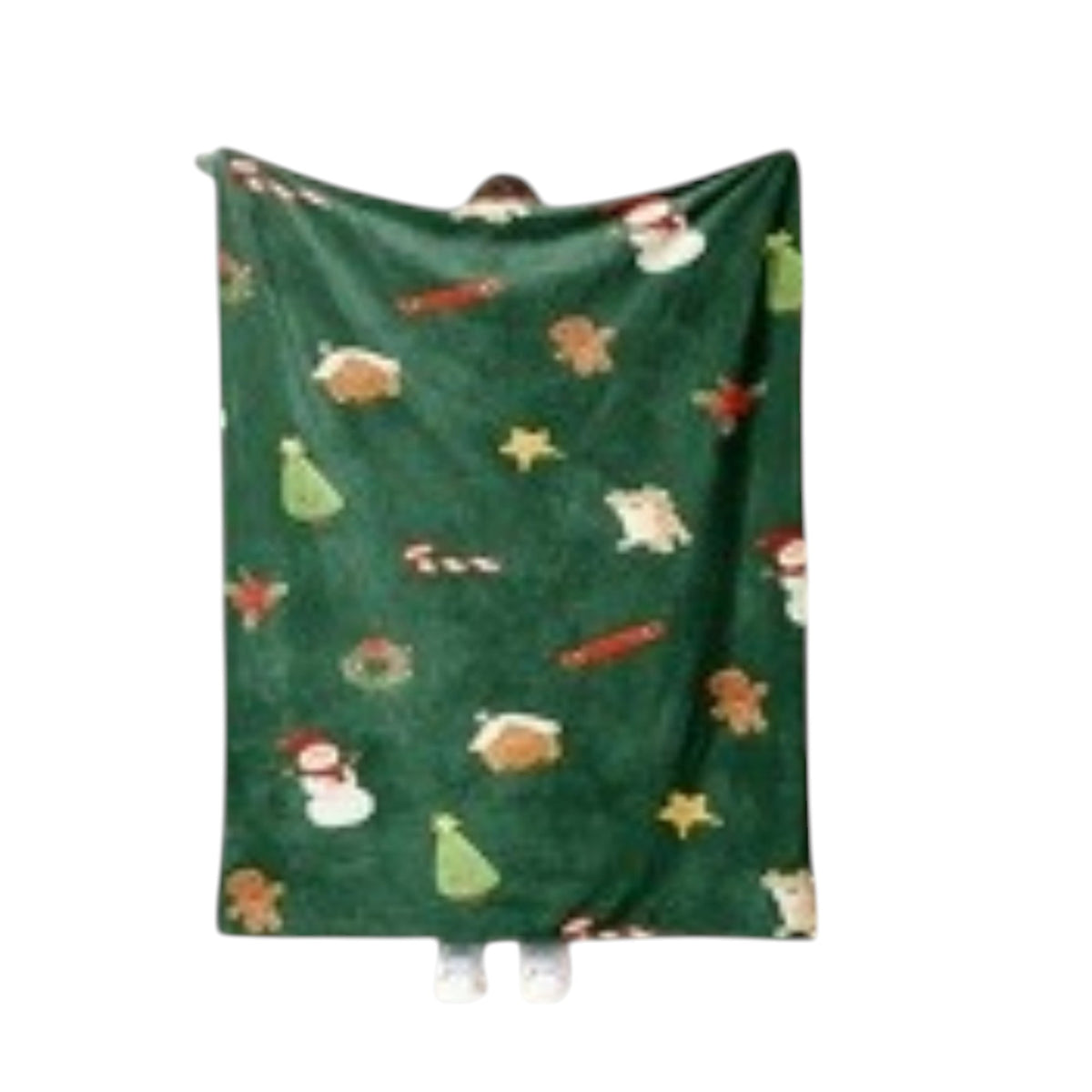 Christmas Gingerbread House and Tree Pattern Blanket JB6910-17 (12PC)