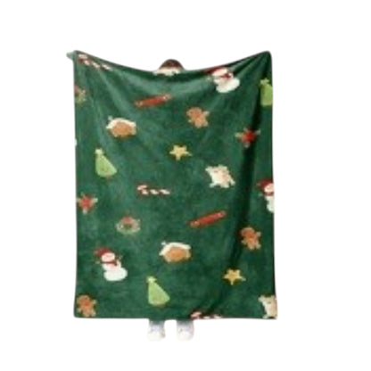 Christmas Gingerbread House and Tree Pattern Blanket JB6910-17 (12PC)
