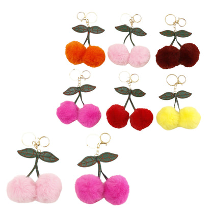 Pom Pom Cherry Key Chain JK6902-5 (12PC)