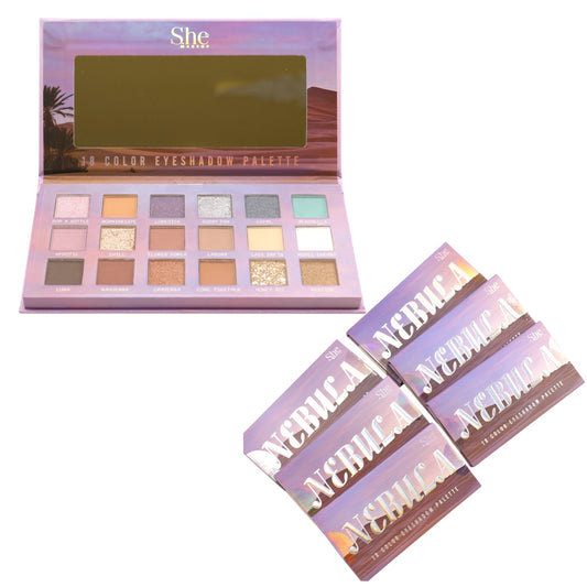 S. He 18 Color Eyeshadow Palette SP18 (6PK)