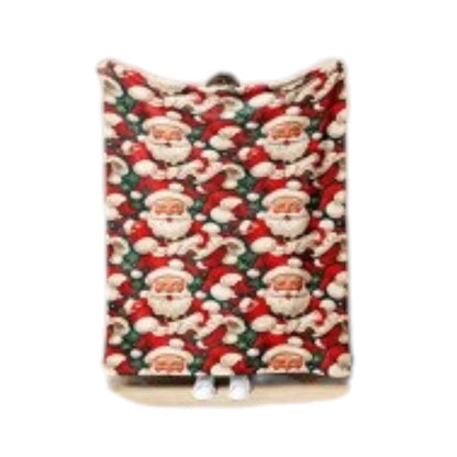 Christmas Santa and Snowman Pattern Blanket JB6910-18 (12PC)