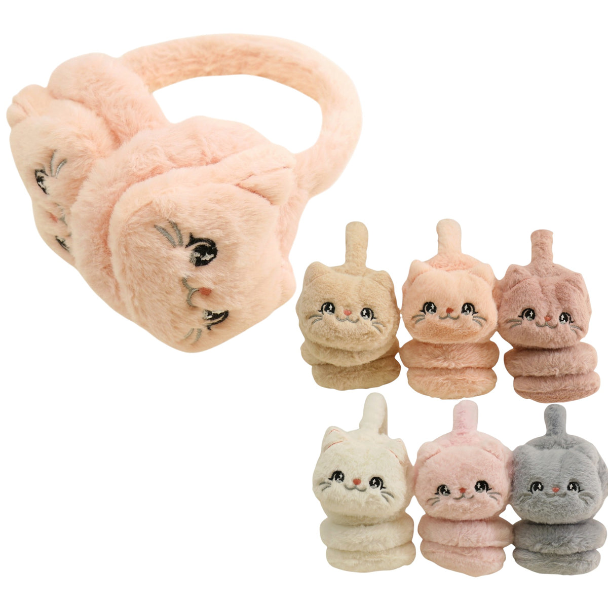Winter Earmuffs Cute Cat Ears Warmers Winter Headband SS6812-36 (12PC)
