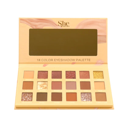 S. He 18 Color Eyeshadow Palette SP17 (6PK)