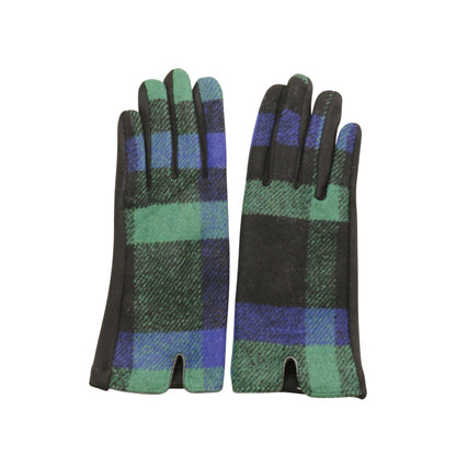 Women's Plaid Gloves Touch Screen Gloves GL6830-1 (12PAIR)