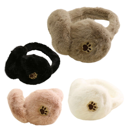 Winter Earmuffs Cat Paw Ears Warmers Winter Headband SS6812-46 (12PC)