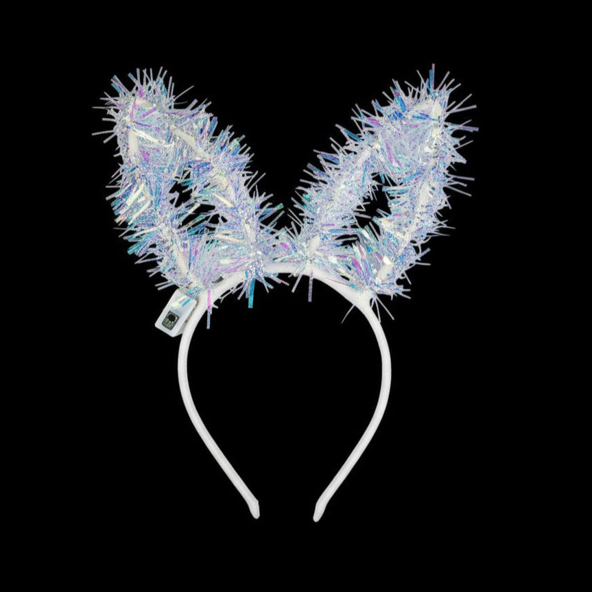 Led Bunny Ear Light up Tinsel Headband JH5828-3 (12PC)